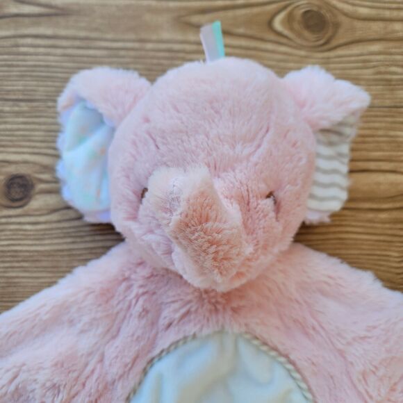 Baby Lovey Elephant Plush Pink Unstuffed Body Douglas Comfort Security Blanket - Picture 2 of 9